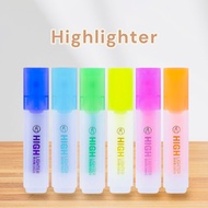 Oumi Highlighter 6-colors large capacity highlighter pen highlighter pen set