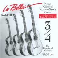 【加贈第三弦】 La Bella FG134 36吋兒童古典吉他弦 尼龍弦 美國製造 公司貨原廠包裝