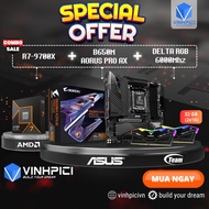 AMD COMBO Computer Set (R7 9700X + B650M AORUS PRO AX + DELTA RGB 6000MHz 32GB 16GBx2)