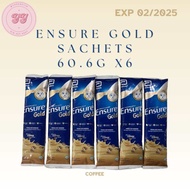 Abbott Ensure Gold - Coffee Milk Sachet 60.6g x6 (EXP : 02/2025)