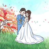 【客製似顏繪】人像 寵物 婚紗 喜帖 ⋯HG可愛風全身⋯