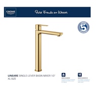 GROHE Linear Single Lever Basin Tall Mixer Tap - XL Size (Cool Sunrise)