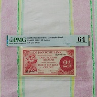 Uang Kuno Netherlands Indies 1948 Federal 2.5 Gulden UNC PMG 64
