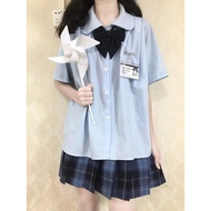 2pcs 8xl 130kg Girl Plus Size JK Uniform Set Hight Waist Short Pleated Skirt Women Student