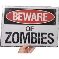 12" x 17" 3D Pop Out Thick Metal Tin Sign. 2nd Amendment Right, All Weather, Outside Sign (Beware of