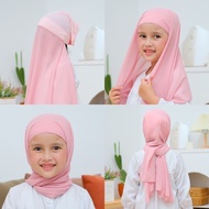 [SELLER SG] Tudung instant shawl with inner, kids 4-10y