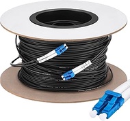 500ft (150 Meters) Fiber Lc to Lc Outdoor Armored Fiber Optic Internet Cable 9/125um Lc Single Mode