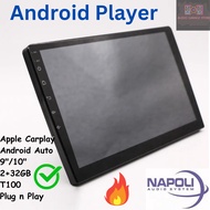 PERODUA Android Player with Apple Car Play & Android Auto 2RAM + 32GB Car Android Player 9"10 inch