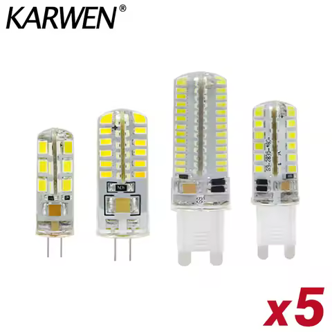 5pcs/lot LED G4 G9 1w 2w 3w 4w 5w Replace 40w 60w Halogen Lamp Light AC DC 12V 220V 360 Beam Angle C