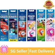 Oral B Genuine Kids Replacement Toothbrush Heads, Refills for Electric Toothbrush, Pack of 4