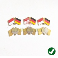 Cross Flag Pin Indonesia Germany Magnet Pin Cross Flag Country