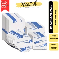 [CHEAPEST] 3M Wall Adhesive Sticker Pads / White Sticky Foam / Double Sided Mounting Tape