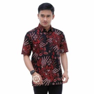 KEMEJA PRIA Men's Batik Shirt - Men's Batik - Men's Batik - Men's Batik Short Sleeve manggar Gray - Batik Hem - Men's Batik Shirt Short Sleeve - Men's Batik Short Sleeve - Batik Pekalongan 2021-3478