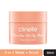 CLINELLE Pore-Clean Pink Clay Cream Mask 50ml