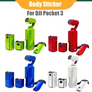 สติ๊กเกอร์ PVC สำหรับ DJI Pocket 3กล้องผิวฟิล์มเรืองแสงกันน้ำเต็มรูปแบบสติกเกอร์ป้องกันสำหรับ DJI Oo Pocket 3