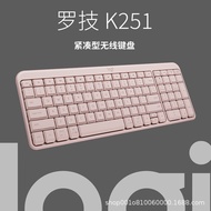 Logitech Logitech K251 Wireless Bluetooth 99-Key Compact Keyboard Black White Pink