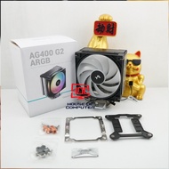 DEEPCOOL AG400 G2 ARGB PROCESSOR FAN 12CM 4 HEATPIPES