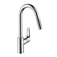 全新大量現貨 hansgrohe Focus M41 240 廚房鋅盤龍頭31815000 冷熱水可拉出式