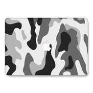 Free Matching Keyboard Protector For Black / Blue Camouflage Army Style Pixelized Casing for Apple MacBook New Pro Air 13 14 2018-2023 Model M1 M2 Chip