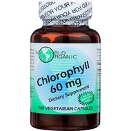 WORLD ORGANIC Chlorophyll 100 mg 60 Capsules, 0.02 Pound