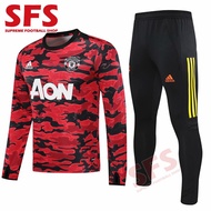 【SFS】Top Quality MU Football Jersey Jersey Home Kit Football Jersey SOCCER Shirt Long Sleeve 20-21