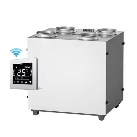Vertical ERV HVAC Fresh Air Ventilation System Air Exchanger Wall Heat Recovery Ventilation Recupera