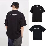 Vetements Reflective Tshirt VTMT tshirt baju vetements 100% cotton tshirt black white unisex tshirt