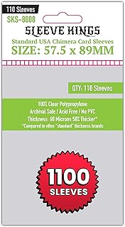 Sleeve Kings Standard USA Chimera Card Sleeves 57.5 X 89 mm (10x110 Pack, 1100 Sleeves)