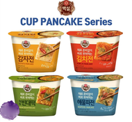 ONLINEKU.OS【CJ Beksul】Korean Food Beksul Cup Pancake Series 4 Flavors - Kimchi, Potato, Seafood, Mung Bean