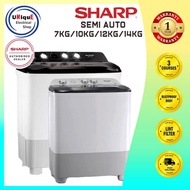 Sharp Semi Auto Washing Machine. 7Kg10kg12kg14kg Mesin Basuh Semi Auto Sharp