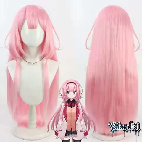Yalandisi& Virtual YouTube Suo Sango Cosplay Wig Halloween Party Prop Synthetic Hair Heat Resistant