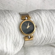 【日本直送 名牌中古包】Christian Dior 手錶 銀色 金色 圓形錶盤 不鏽鋼 3025 fpx22i