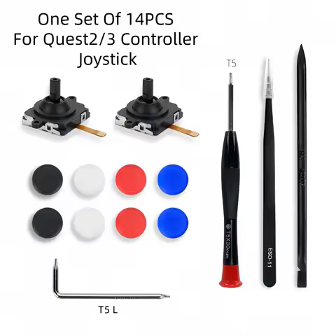 ABS Joystick Replacement for Meta Quest 2/3 Controller Accessories Equipped With Disassembly Tools