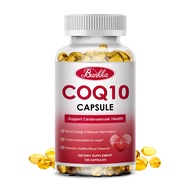 Bunkka CoQ10 Capsuels Supports Vascular and Heart Health Nerve and Muscle Health Lower Cholesterol Levels Supplement
