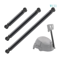 Will Helmet Extension Arm Pole Selfie Hand Grip Mount Tripod Adapter Carbon Fiber Rod for Hero 9 8 7 6 Insta 360 One X R