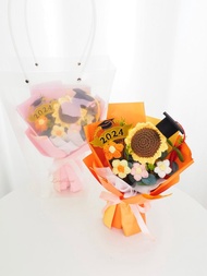 幼稚園畢業花束-針織花束