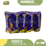potato q chips pedas manis 22gx5pcs (pack) -EZ06