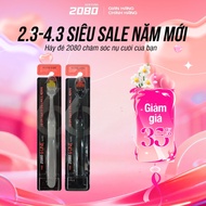 Toothbrush with Wide Brush Super Soft Bristle 2080 6-LINE