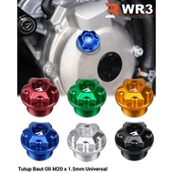 WR3 Universal Oil Cap - Oil Filter Cap Oil Bolt Cap for Xmax Nmax ZX25R CBR NInja R15 R25 Vario Moto