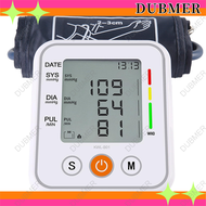 DUBMER Arm Type Rechargeable Blood Pressure Digital Monitor Original Meter Accurate Large Screen For