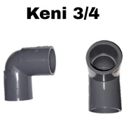 Keni 3/4 Inch//3/4 Inch pvc Pipe Connection/pvc Pipe Elbow