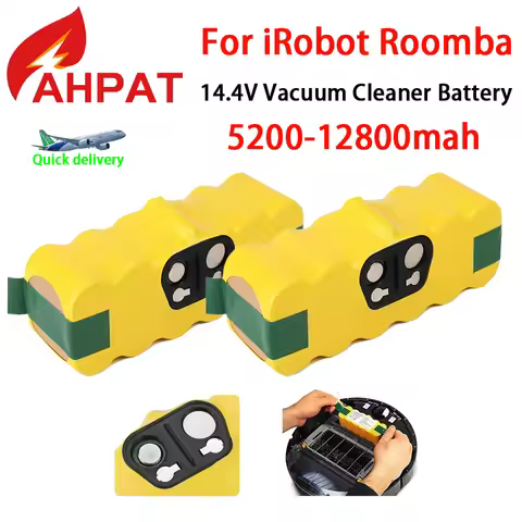 14.4V 5200-12800mAh For iRobot Roomba Battery 500 600 700 800 900 595 620 650 780 890 Battery For Ro