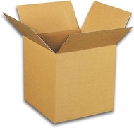 EcoSwift 4 x 4 x 4 Inch Single Wall Cubed Corrugated Cardboard Shipping Carton Packing Boxes Bundle 