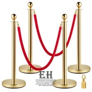 Gold Pole Queue Stand