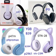 headphone earphone bluetooth P47 Headset P47M YO8 STN-28 Cat Ears p9promax Headset Bluetooth Headset