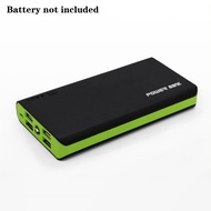 [caichuitan] 6x 18650 Battery Charger Cover Power Bank Case Cute DIY Box 4 USB Powerbank Case 5colors Power Bank Cover Kit
