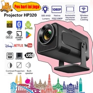 Projector HP320 Full HD 1080P - 500 ANSI Lumens, WIFI 6 + Bluetooth 5.0! 🎬