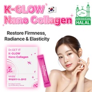 Dr GET IT K Glow Nano Collagen 300Da Marine Collagen Peptides for Skin Firmness and Radiance Halal C