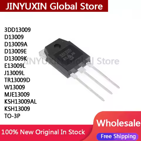 5Pcs 3DD13009 D13009 D13009A D13009E D13009K E13009L J13009L TR13009D W13009 MJE13009 KSH13009AL KSH