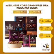 Wellness CORE Grain Free Dry Food for Dogs 4lb 12lb Puppy Original Health Weight High Protein Formul